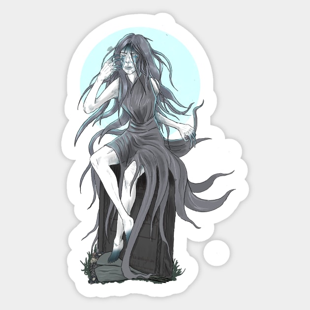 The Crying Banshee Sticker by RatKingRatz